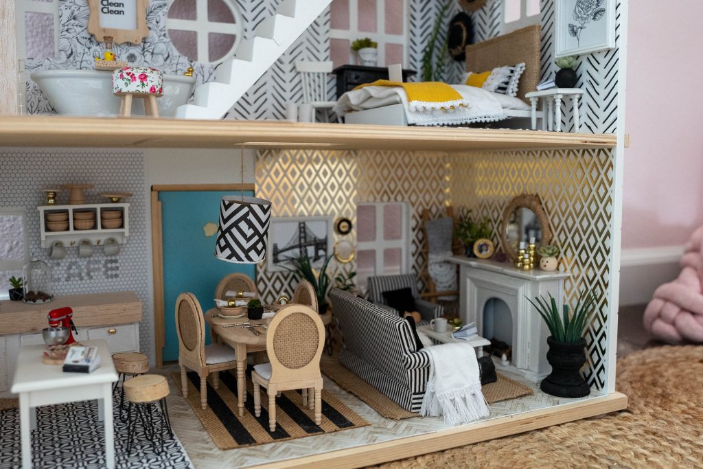 DIY fixer upper inspired dollhouse