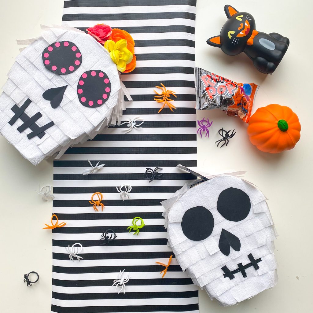 Easy DIY Sugar Skull Halloween pintata step by step tutorial