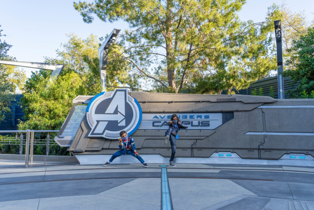 Avengers Campus at Disney California Adventure with kids