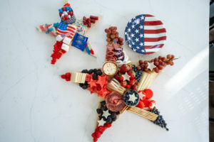 4th of July star shaped grazing boards